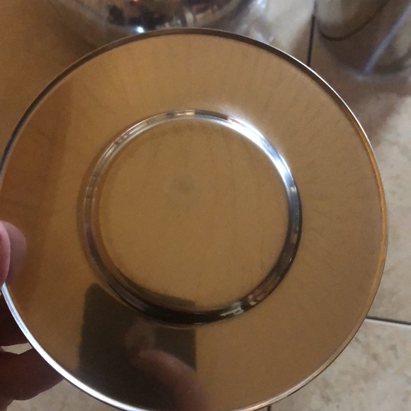 26 piece Zepter International tea pot, 12 plates/ 12 teacups coaster & cream pot - Picture 3 of 12